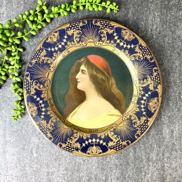 Vienna Art Plate - 1905 antique advertising promotion 