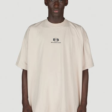 Balenciaga Men Logo Print T-Shirt