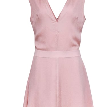 Halston Heritage - Light Pink V-Neckline Dress Sz 8