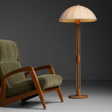 Jean Rene Caillette Chair / Pine Floor Lamp