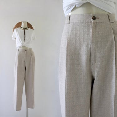 woven beige trousers 28-29 