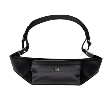 Gucci by Tom Ford Vintage Black Satin Mini Belt Bum Bag