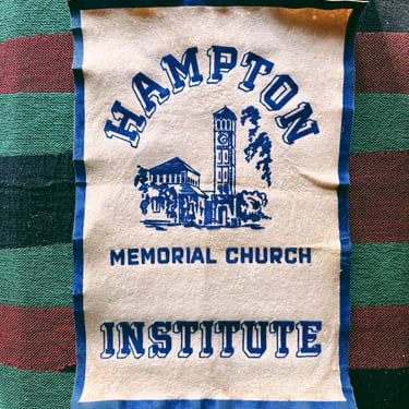 Vintage Hampton Institute Banner