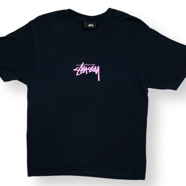 Vintage 90s/00s Stussy Spell Out Logo Graphic Streetwear T-Shirt Size Medium/Large 