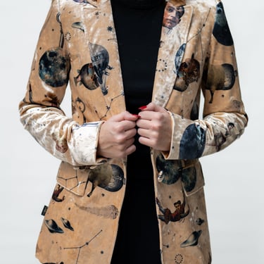 Printed Velvet Kingdom Blazer