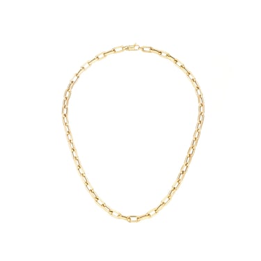 5.3mm wide 16" Italian Chain Link Necklace - 14K Yellow Gold