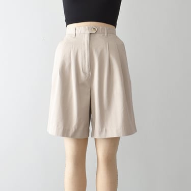 vintage twill chino shorts, 90s beige cotton shorts 