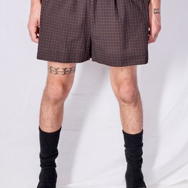 Black Plaid Dobby Boxer Short