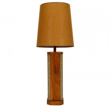 Martz Walnut and Tile Lamp by Jane and Gordon Marshall
