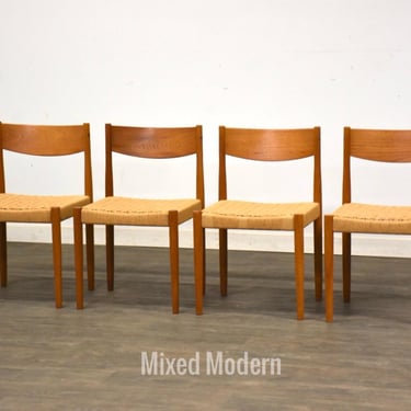 Danish Modern Teak Dining Chairs by Poul Volther - Set of 4 