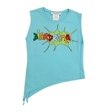 Dior Blue ‘Diordrama’ Tie Top