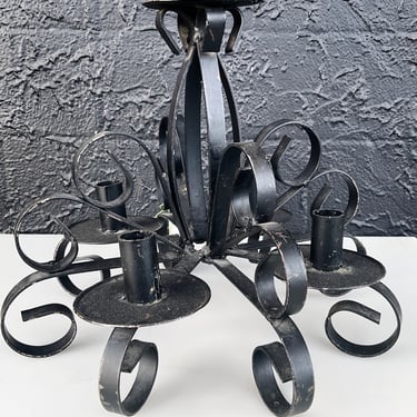 Wrought Iron 5 Candle Candelabra