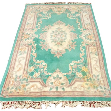 Chinese Art Deco Aubusson Manner Rug 7' x 5'