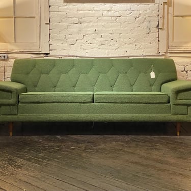 Atomic Green Sofa by Rowe Furniture Company, Circa 1965 - *Please ask for a shipping quote before you buy. 