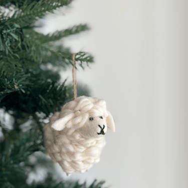 Deer Harbour Design | Felt Sheep Ornament