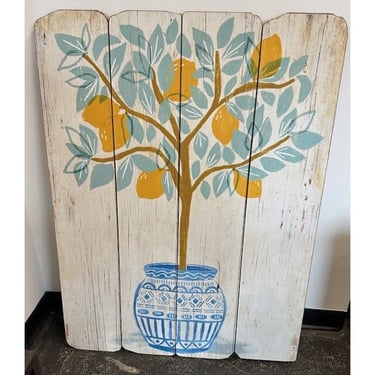 Painted Wood Tree Wall Art