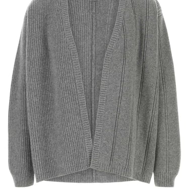 Fendi Men Grey Cashmere Blend Cardigan