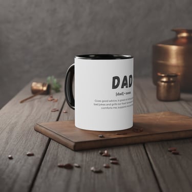 DAD - Noun - Funny Coffee Mug | Great Gift for Father's Day, Christmas or Special Occasion 