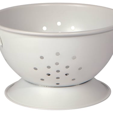 Matte Steel White Colander