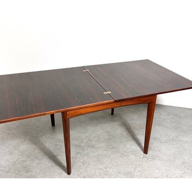 Vintage Danish Rosewood Expanding Dining Table Games Table Mid Century Modern 1960s 