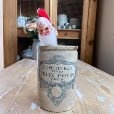 Beautiful vintage French confiture Frlix Potin pot 