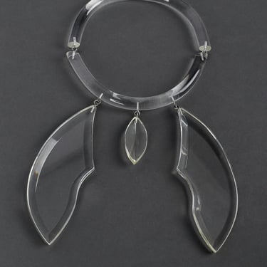Lucite Wing Necklace