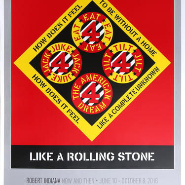 Robert Indiana, Like a Rolling Stone, Bates Museum of Art, Poster 