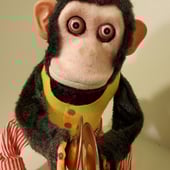 70s Vintage Jolly Chimp Monkey 日本製 Vintage Musical Jolly Chimp Plays Cymbals Daishin Japan In