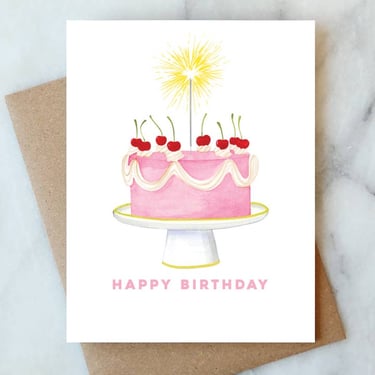 Sparkler Birthday Greeting Card