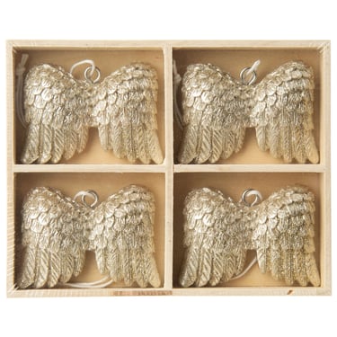 STH Set of 4 Angel Wing Ornaments