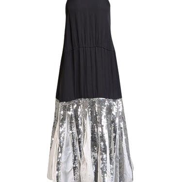 tibi sequin overall dress Splurge: Karlie Kloss's New York City Tibi Eclair Sequins Overall Dress