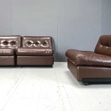 Model Amanta Modular Sofa by Mario Bellini for B&B Italia, 1970s - set of 3 -  italian sofa - mario bellini chair - mid century modern sofa 