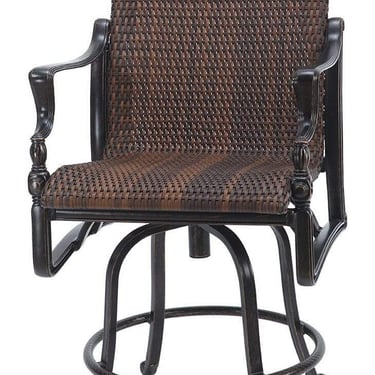 Gensun Bel Air Woven Cast Aluminum Swivel Counter Stool FFE258-11