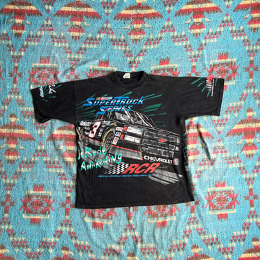 Vintage 1995 AOP Mike Skinner Racing T Shirt 