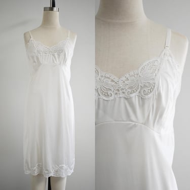 1970s/80s Lacy White Slip 