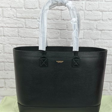 Burberry Medium London Tote, NEW W/ Tags, Black