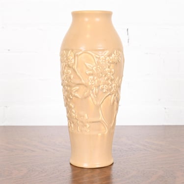 Rookwood Pottery Arts & Crafts Large Glazed Ceramic Dogwood Decorated Vase, 1922