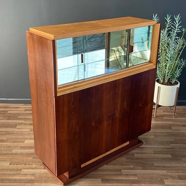 Mid-Century Art Deco Rosewood Bar Display Cabinet, c.1940’s 