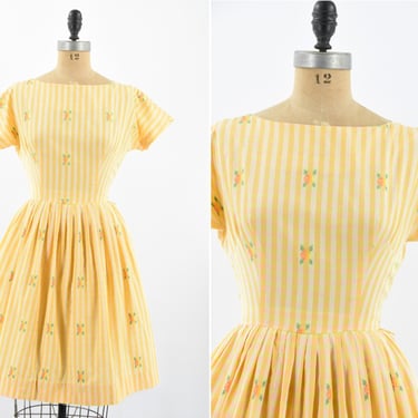1950s Communal Garden dress 