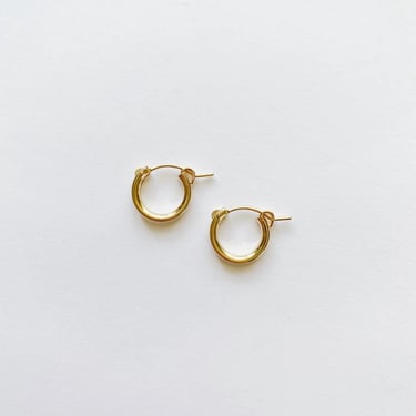 Thick Gold Hoop Earrings | Multiple Sizes