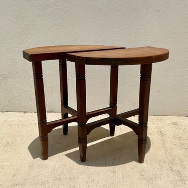 Pair of Crescent Side Tables