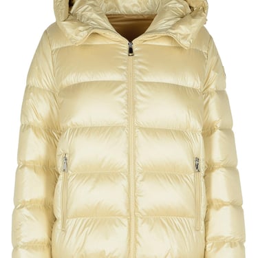 Moncler 'Biron' Beige Polyamide Down Jacket Women