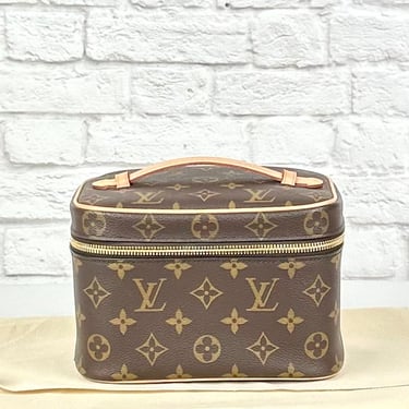 Louis Vuitton Nice Mini Beauty Case, Monogram Canvas, Brown