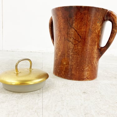 Vintage ice bucket by Aldo tura, 1960s - vintage cooler - vintage ice bucket 