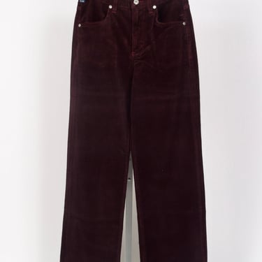 Annina Corduroy 33 Zip Fly Trouser - Bordeaux