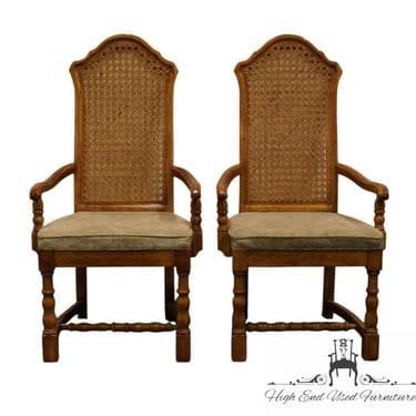 Set of 2 DREXEL HERITAGE Chartwell Collection Cane Back Dining Arm Chairs 164-831 