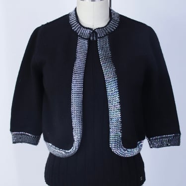 1999 Chanel Wool Sequin Twinset*