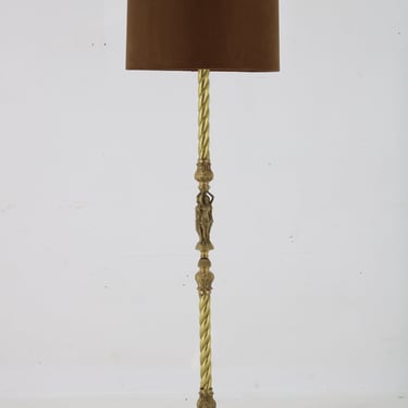 1950s Brass Floor Lamp, Italy 