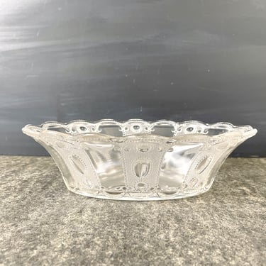 EAPG Kansas Jewel and Teardrop 15072 preserve bowl - antique 1900s glass 