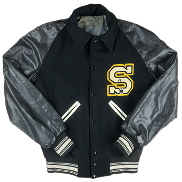 Vintage Wool Letterman &quot;Taylor Sporting Goods&quot; Basketball Jacket